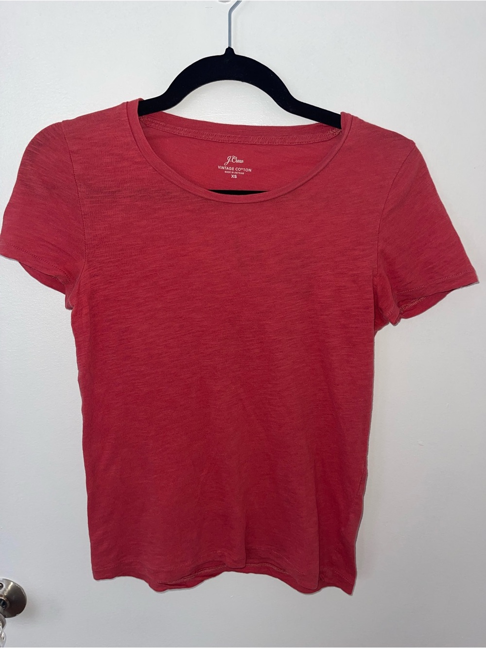 J. Crew Vintage Cotton Short Sleeve Tee in Coral